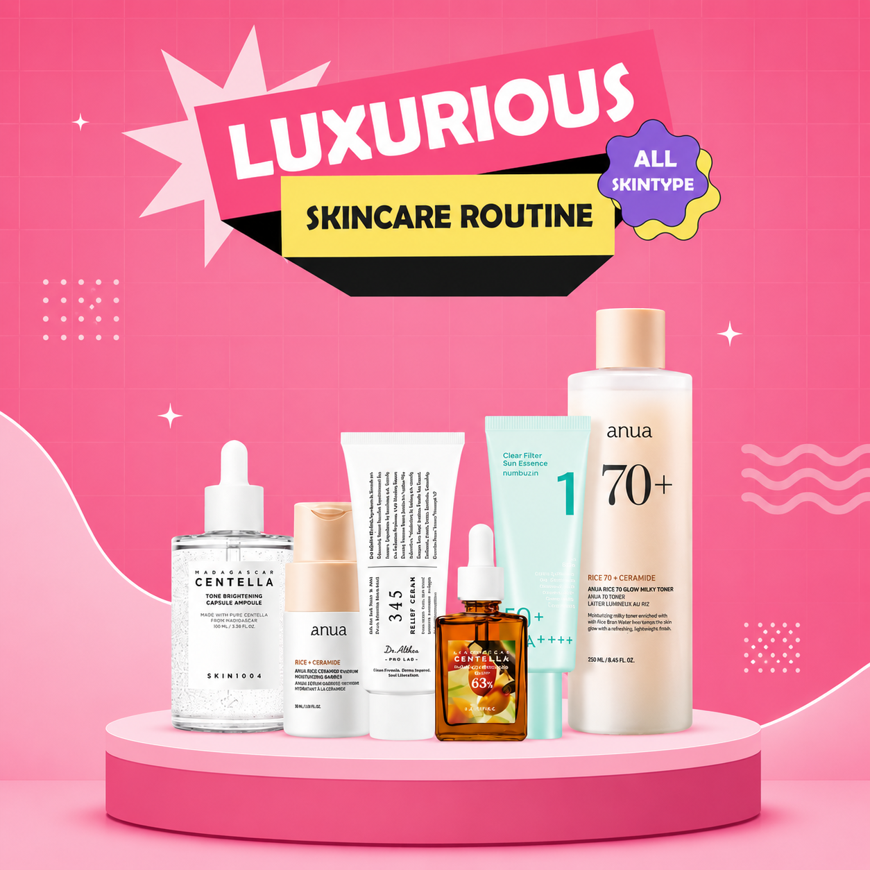 Luxurious Combo Complete Glass Skin Routine & Brightening Bundle - Image 1