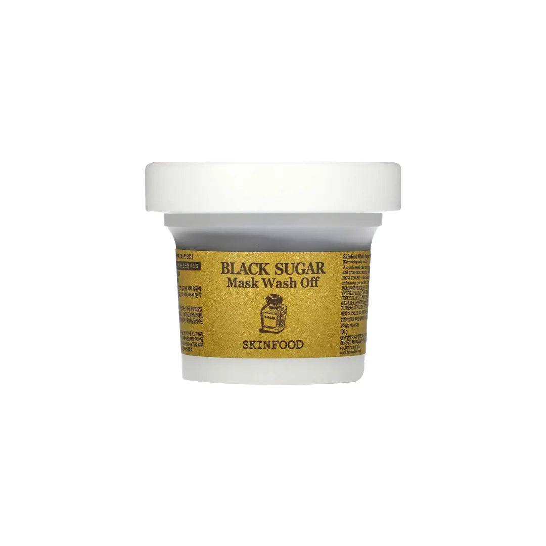 021 Skinfood Black Sugar Mask Wash Off Exfoliator 120g - Image 1