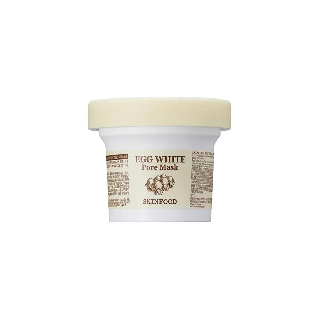 022 SKINFOOD Egg White Pore Mask 125gm - Image 1