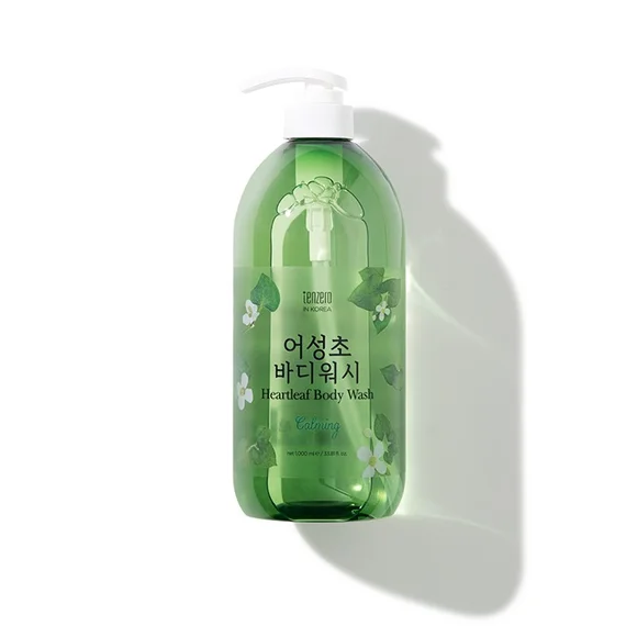 041 Tenzero Calming Heartleaf Body Wash- 1000ml - Image 1