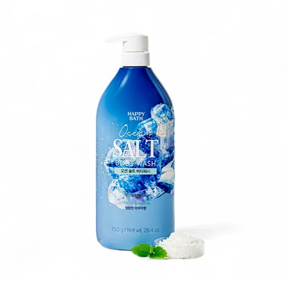 042 Happy Bath Ocean Salt Body Wash 750g - Image 1
