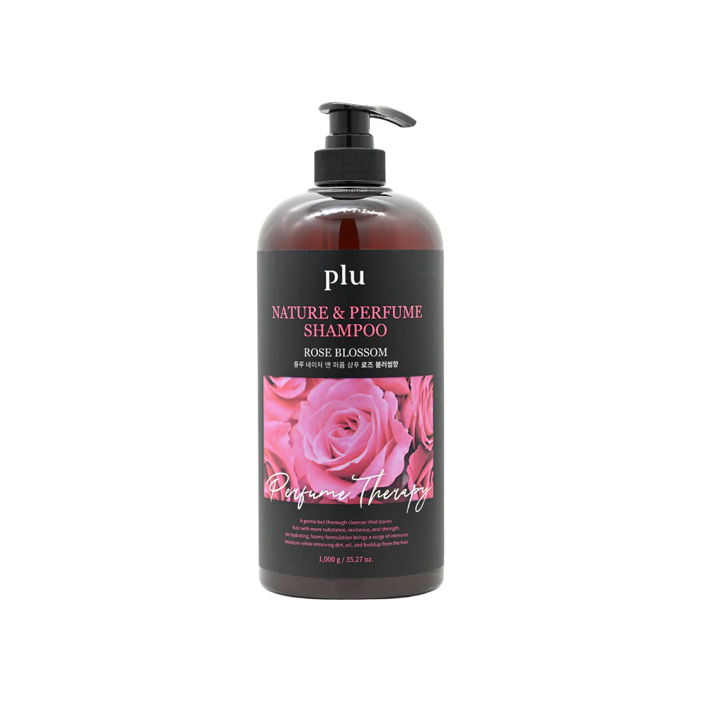 048 Plu Nature &Perfume Shampoo Rose Blossom 1000ml - Image 1