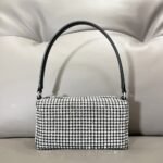 Rhinestone shoulder bag- Silver - Image 3