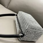 Rhinestone shoulder bag- Silver - Image 4