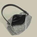Rhinestone shoulder bag- Silver