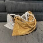 Full Rhinestone Handbag- Gold - Image 3