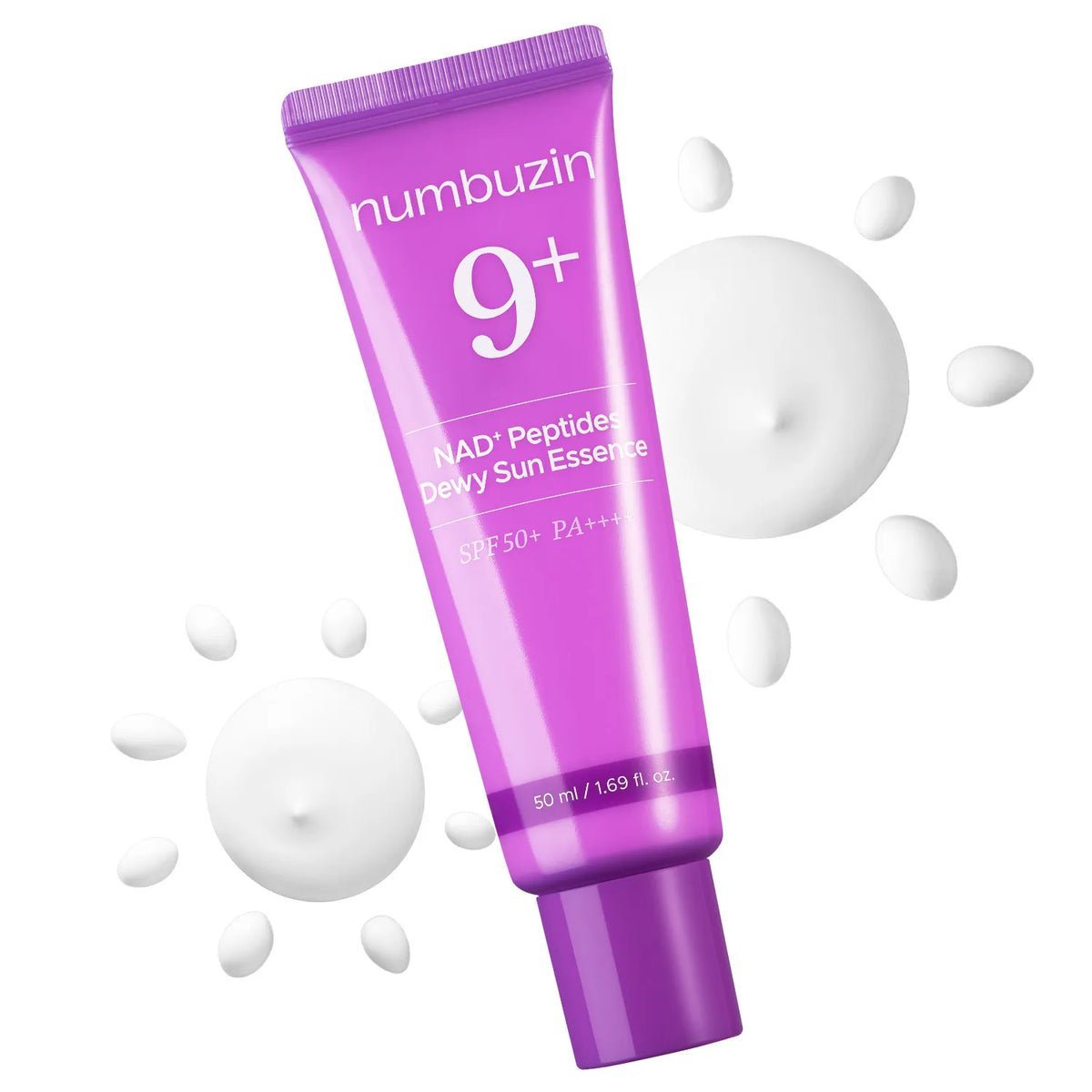 2026/09/1000030362.jpg Numbuzin No.9 NAD+ Peptides Dewy Sun Essence SPF50+ - Image 1