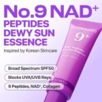 Numbuzin No.9 NAD+ Peptides Dewy Sun Essence SPF50+ - Image 2