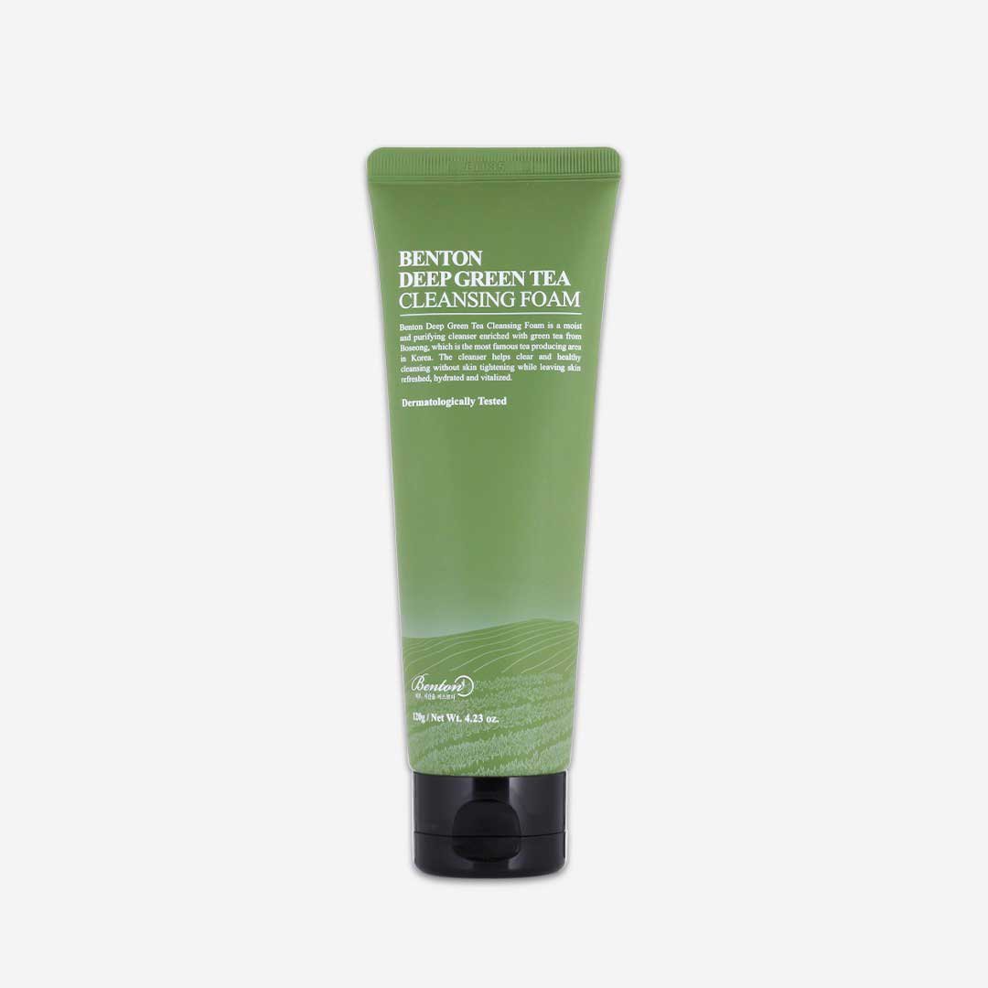 2026/09/1000030840.jpg Benton Deep Green Tea Cleansing Foam - 120g - Image 1