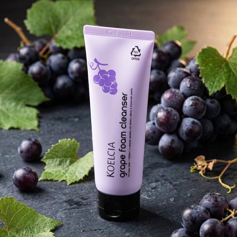 2026/09/1000030850.jpg Koelcia Grape Foam Cleanser - 120g - Image 1