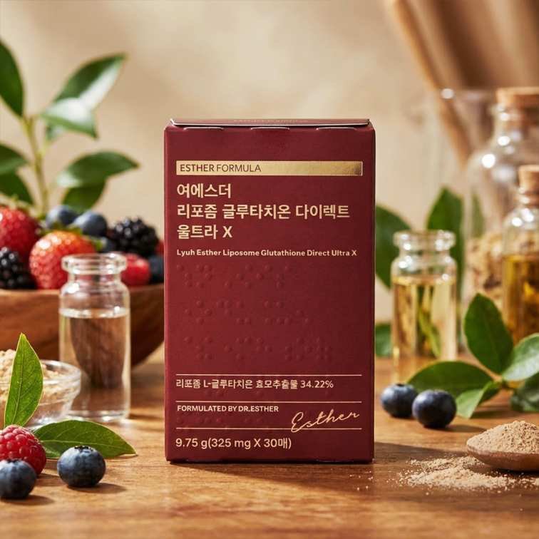 2026/09/1000030864.jpg Esther Formula Lyuh Esther Liposome Glutathione Direct Ultra X (325mg*30ea) - 9.75g - Image 1