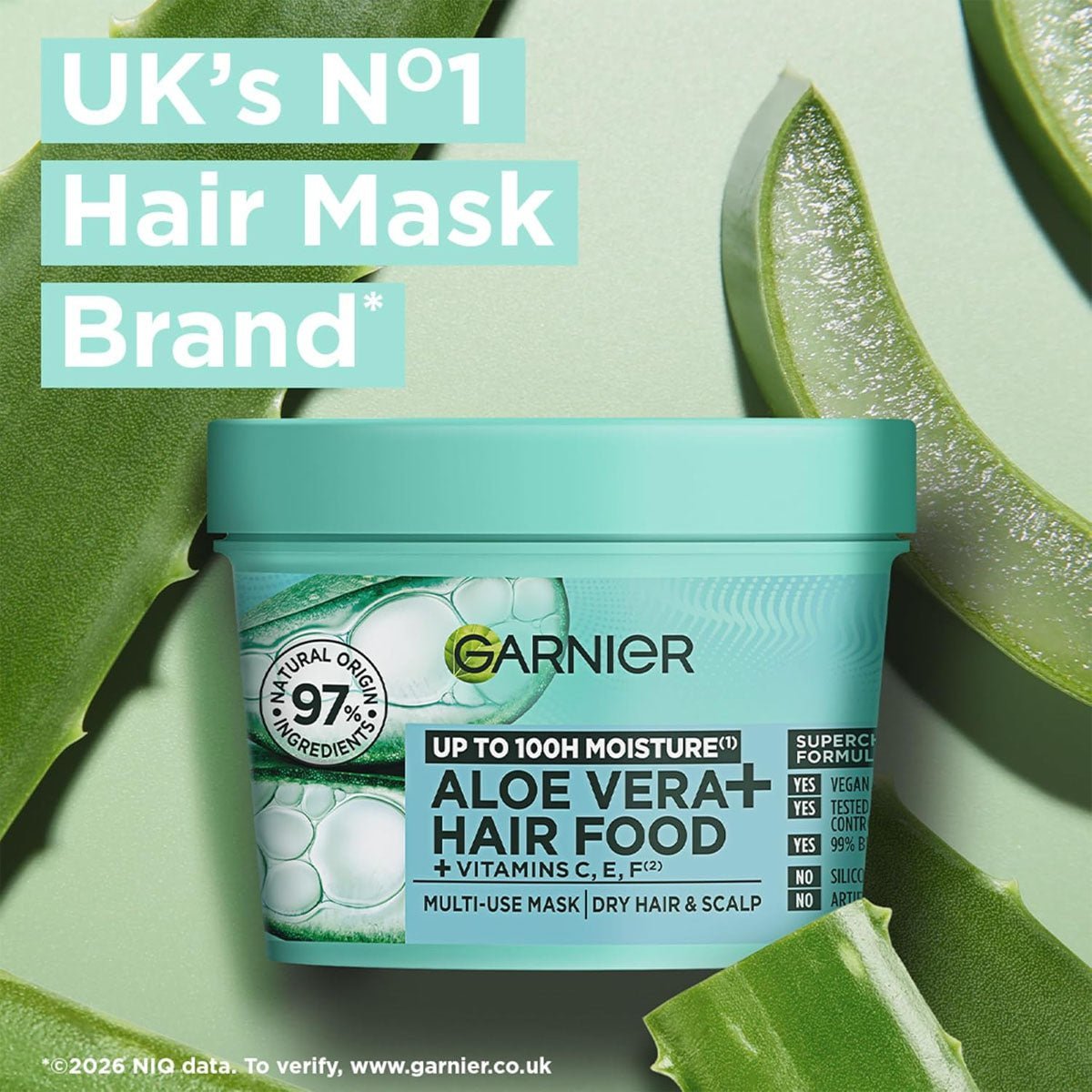 2026/09/1000031751.jpg Garnier Ultimate Blends Aloe Vera Hair Food 3-In-1 Hair Treatment - Image 1