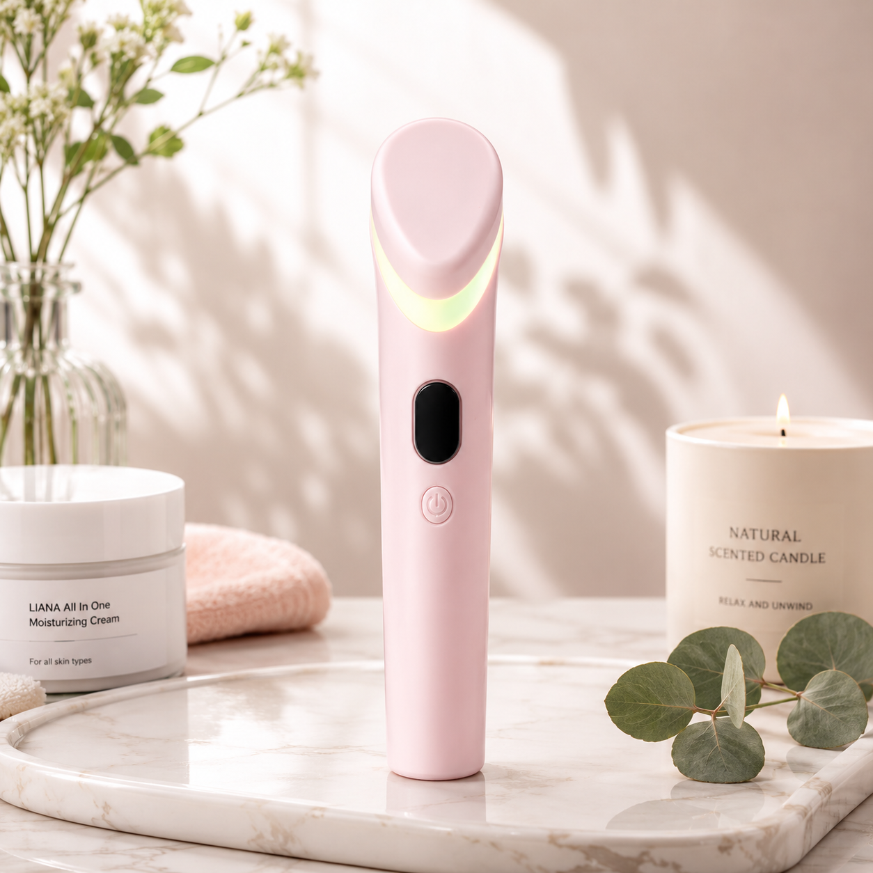 2026/09/1000032034.png Facial Treatment Device Lighting - 7 types (Pink Colour) - Image 1