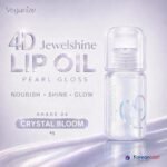 Self Beauty Veganize 4D Jewelshine Lip Oil Pearl Gloss (Shade 04 Crystal Bloom) - 4g
