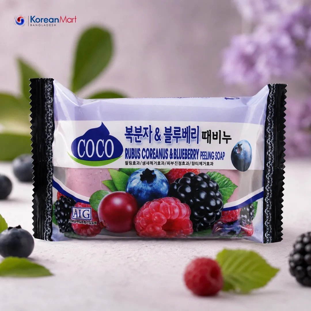 2026/09/1000032116.jpg AIG Rubus Coreanus & Blueberry Message Soap - 150g - Image 1