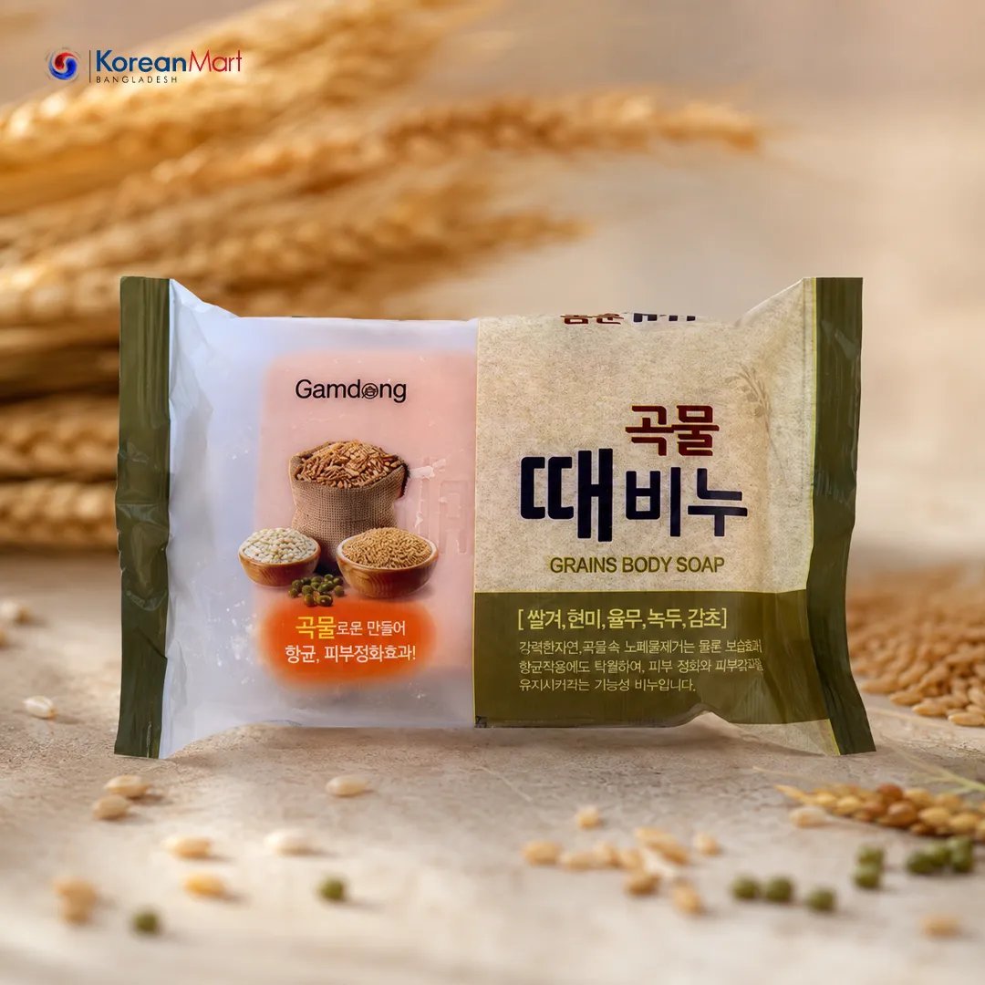 2026/09/1000032124.jpg Gamdong Grains Body Soap - 150g - Image 1
