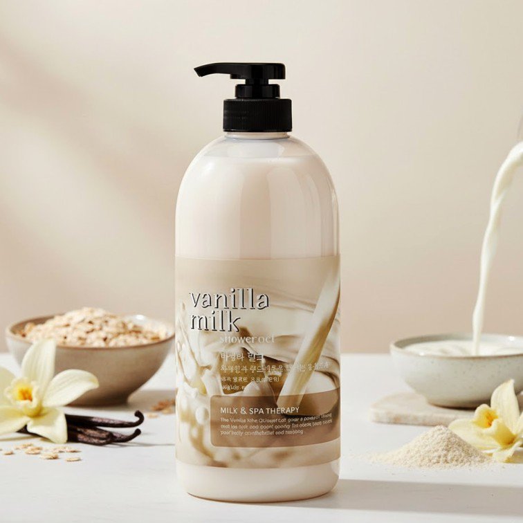 2026/09/1000032234.jpg Welcos Vanilla Milk Body Wash (Shower Gel) - 732g - Image 1