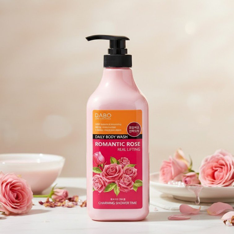 2026/09/1000032239.jpg Dabo Real Lifting Romantic Rose Daily Body Wash - 750ml - Image 1