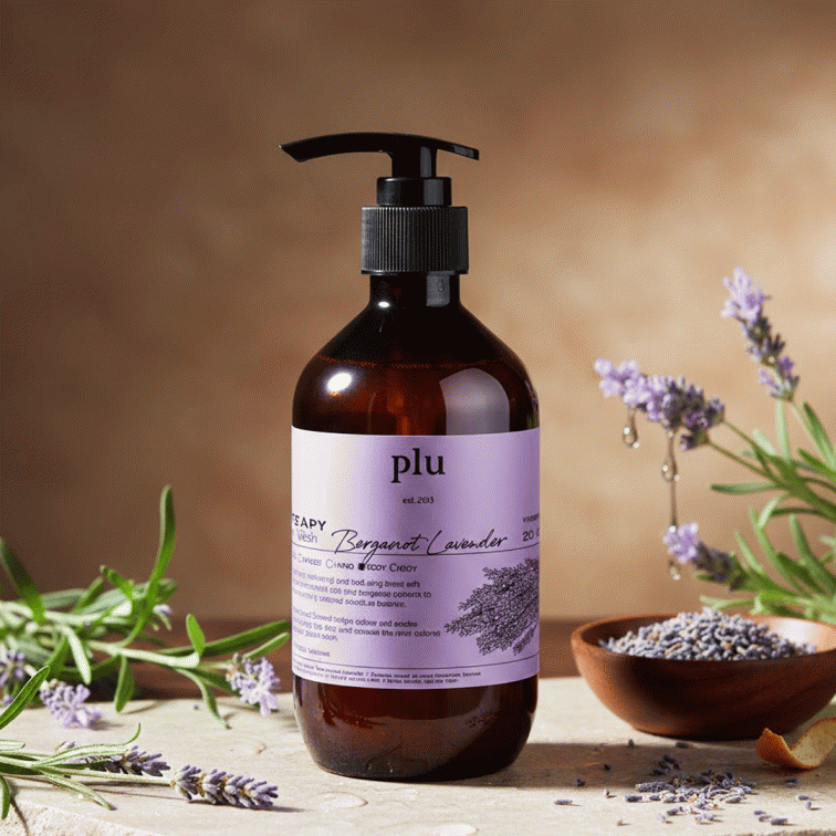 2026/09/1000032240.png Plu Therapy Body Wash (Bergamot Lavender) - 500g - Image 1