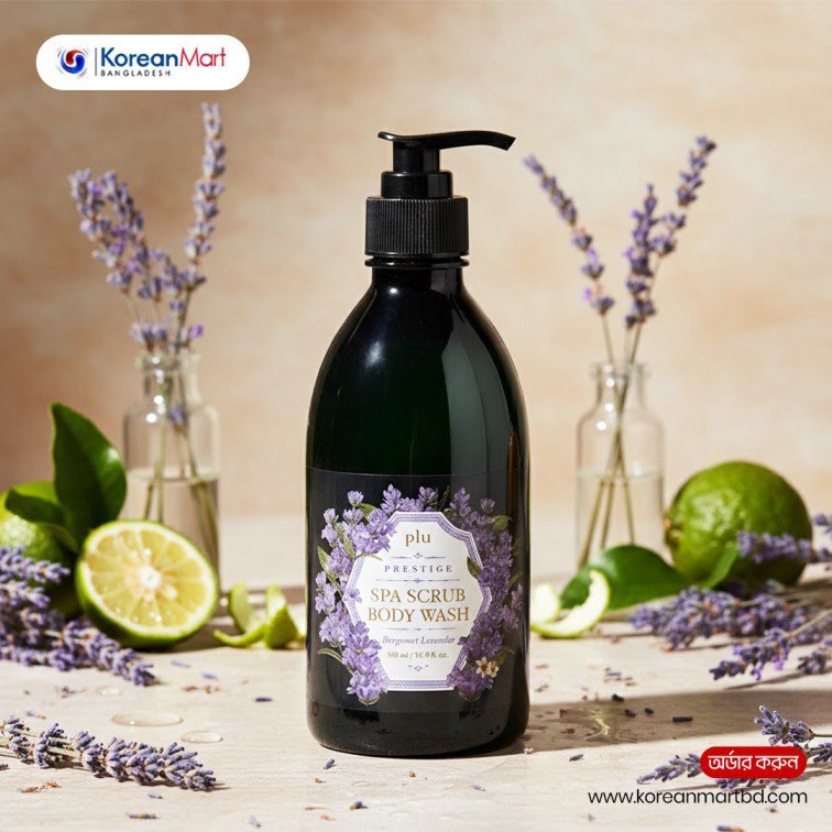 2026/09/1000032245.jpg Plu Prestige Spa Scrub Body Wash (Bergamot Lavender) - 500ml - Image 1