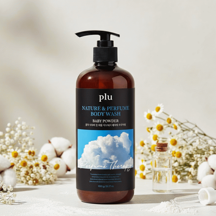 2026/09/1000032254.png Plu Nature & Perfume Body Wash (Baby Powder) -1000ml - Image 1
