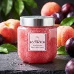 Plu Perfumed Fruity Body Scrub (Peach & Plum) - 500g