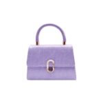 Mini Crocodile Pattern Women Handbag + ( Lavender Colour )