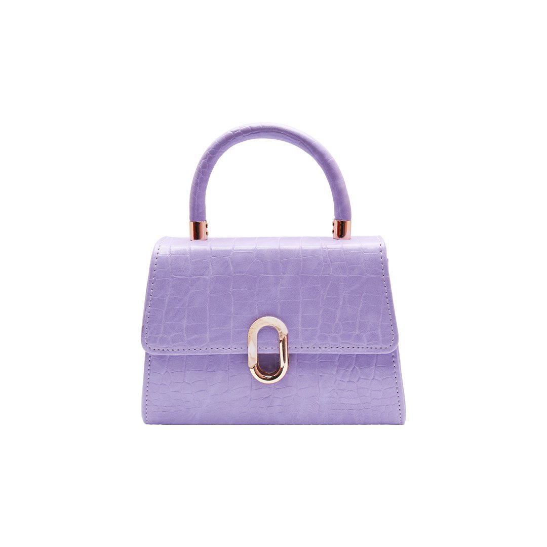2026/09/1000032614.jpg Mini Crocodile Pattern Women Handbag + ( Lavender Colour ) - Image 1