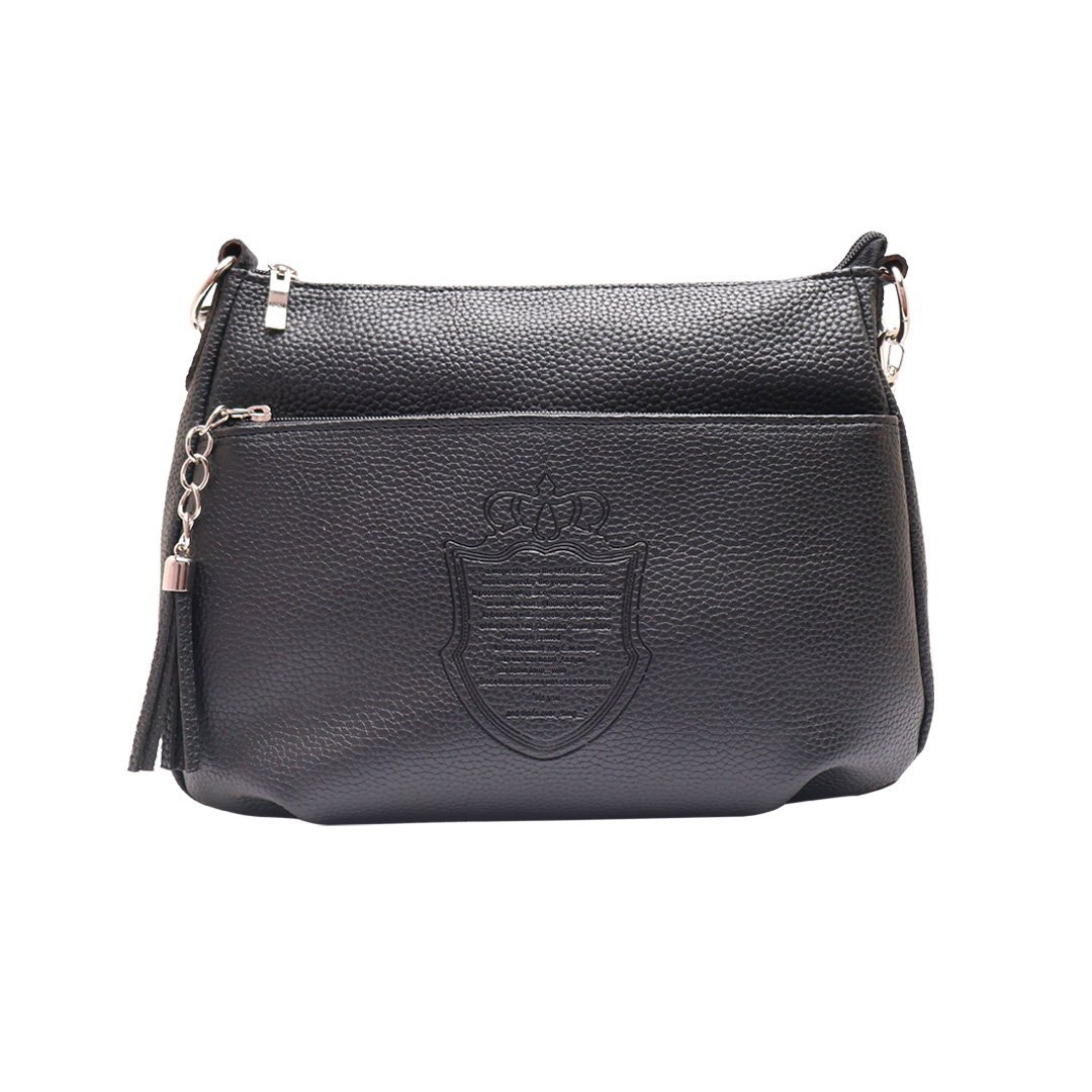 2026/09/1000032616.jpg Premium Women Casual Shoulder Bag With Adjustable Strap + ( Black Colour ) - Image 1