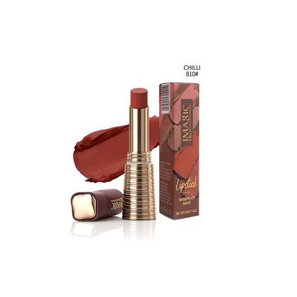2026/09/1000033281.jpg Imagic PROfessional Waterproof Matte Lipstick 4g - 810 Chilli - Image 1