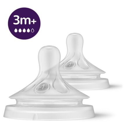 Philips Avent Natural Response Nipple (Flow 4), 3M+, 2pk