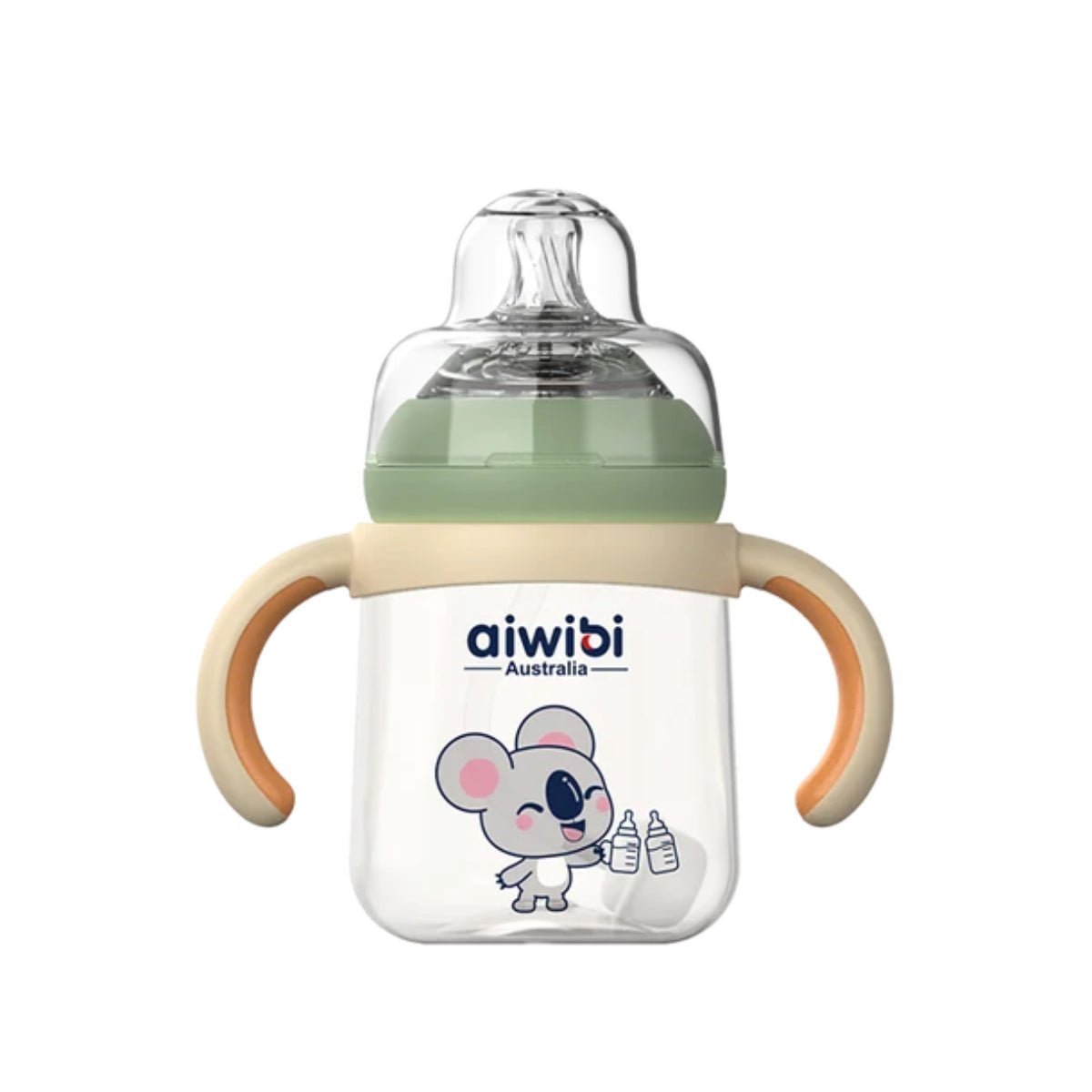 2026/09/1000033642.jpg Aiwibi Baby PPSU Feeding Bottle (Green) - Image 1