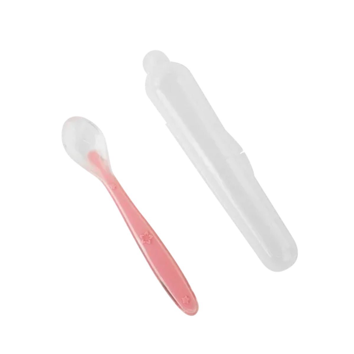 2026/09/1000033662-1.jpg Aiwibi Baby Silicone Chewable Spoon (Pink) - Image 1