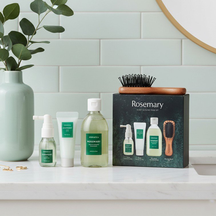 2026/09/1000034057.jpg Aromatica Rosemary Scalp Scaling Trial Kit - 4pcs - Image 1