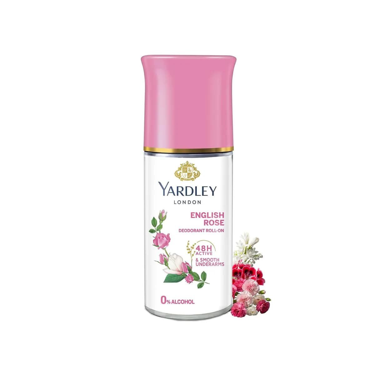 2026/09/1000034253.jpg Yardley London English Rose Deodorant Roll On 50ml - Image 1