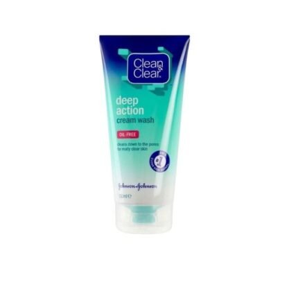Clean & Clear Deep Action Oil Free Cream Wash (150ml)