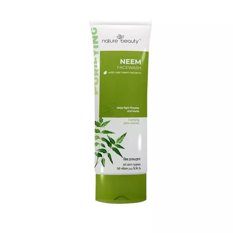 2026/09/1000034408.jpg Nature Beauty Neem Face Wash Anti-Acne Purifying Cleanser (100ml) - Image 1