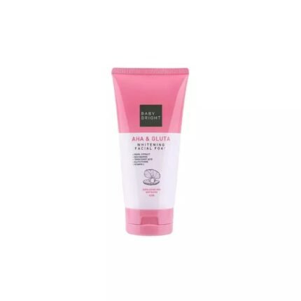 Baby Bright AHA & Gluta Whitening Facial Foam (120gm)