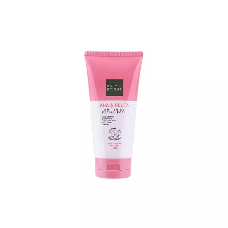2026/09/1000034418.jpg Baby Bright AHA & Gluta Whitening Facial Foam (120gm) - Image 1