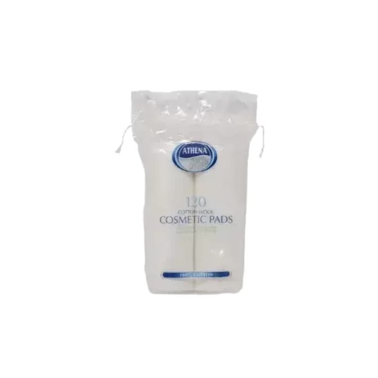 2026/09/1000034421.jpg Athena Beaute Cotton Wool Cosmetic Pads (120pcs) - Image 1