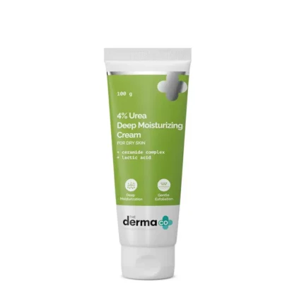 The Derma Co 4% Urea Deep Moisturizing Cream with Lactic Acid & Ceramide Complex for Dry Skin(EXP_02/2027)