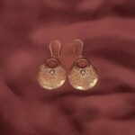 Metal Round Ear Ring Black Color